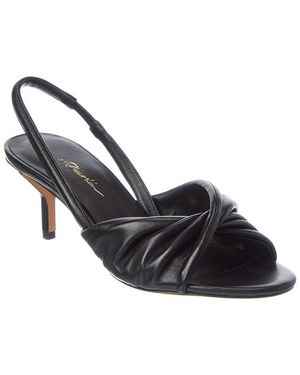 3.1 Phillip Lim Brigitte Leather Slingback Sandal - Black