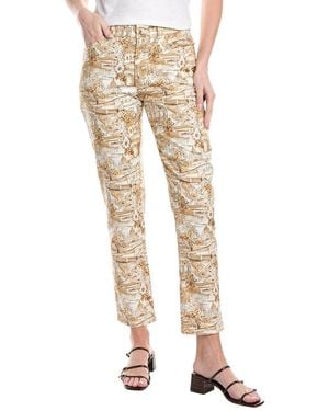 KARL LAGERFELD Printed Ankle Pant - Natural
