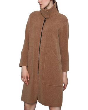 MALABO Double Pocket Medium Coat - Brown