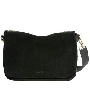 Aimee Kestenberg Gramercy Suede Messenger - Black