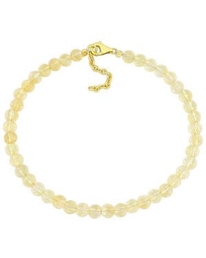 Rina Limor 3.92 Ct. Tw. Citrine Beaded Bracelet - Metallic