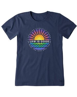 Life Is Good. Crusher Lite T-Shirt - Blue