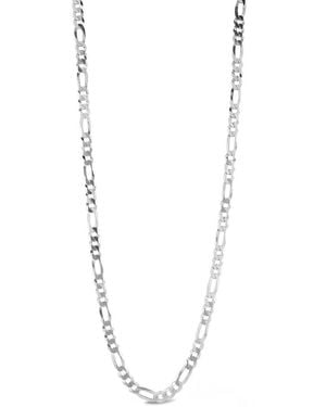 YIELD OF MEN 18K Over 5Mm Figaro Chain Necklace - White