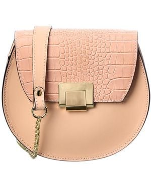 Italian Leather Crossbody - Natural