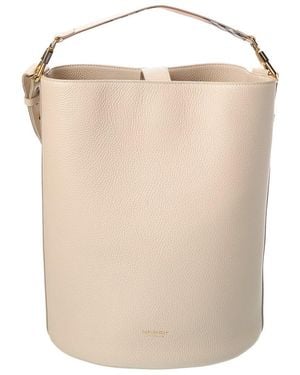 Burberry Leather Bucket Bag - Natural