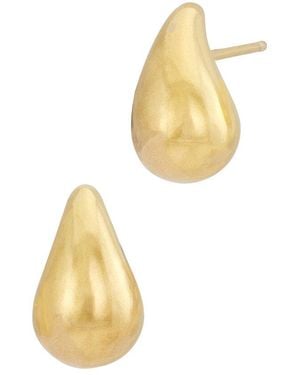 Savvy Cie 18K Over Stud Earrings - White