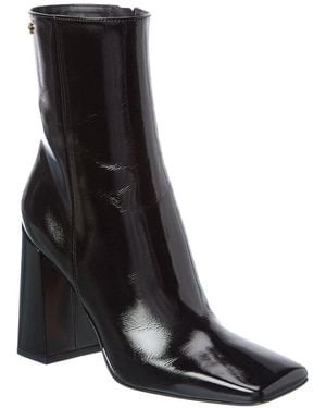 Gianvito Rossi Freeda 95 Leather Bootie - Black