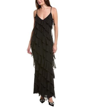 AREA STARS Riza Ruffle Dress - Black