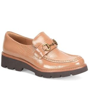 Söfft Prewitt Crinkle Patent Leather Loafer - White