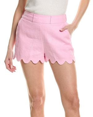 tyler boe Kennedy Linen Scallop Short - Pink