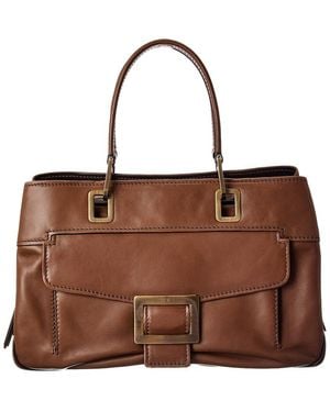 Roger Vivier Leather Satchel - Brown