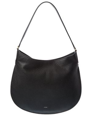 Vince Helena Leather Hobo - Black