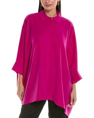 St. John Draped Blouse - Pink