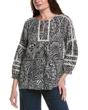 tyler boe Reese Linen Top - Grey