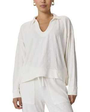 Splendid Polo Top - White