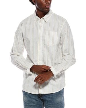 Slate & Stone Textured Button Shirt - White