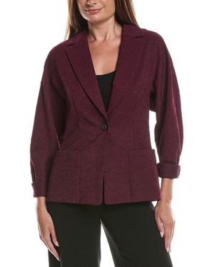 Lafayette 148 New York Pintuck Jacket - Red