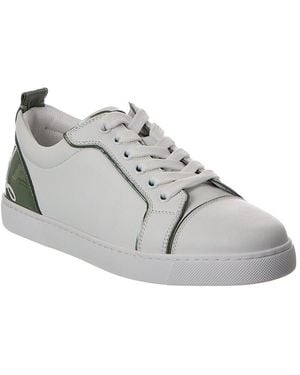 Christian Louboutin Fun Louise Junior Leather Trainer - Grey