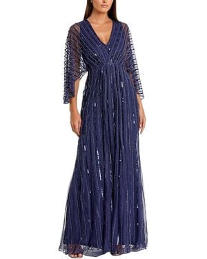 Mac Duggal Embellished Long Dress - Blue
