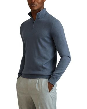 Reiss Blackhall Wool Jumper - Blue