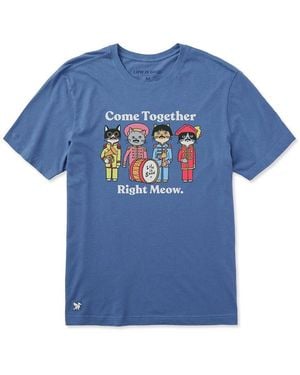 Life Is Good. Crusher T-Shirt - Blue