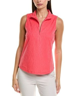 Tommy Bahama Aubrey Zebra Jacquard Top - Red
