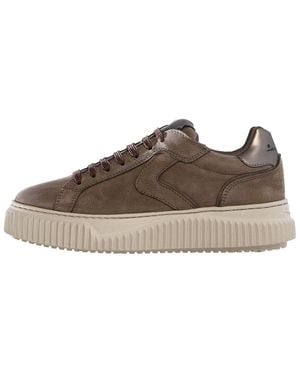 Voile Blanche Lipari Leather Trainer - Brown