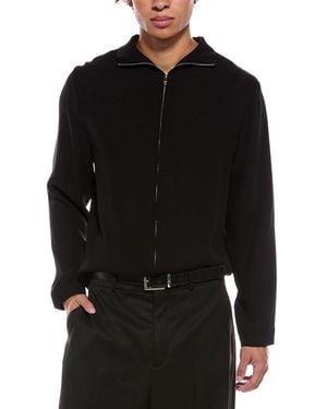 Valentino Silk Turtleneck Top - Black