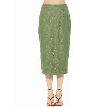 Alexia Admor Taye Pencil Skirt - Green