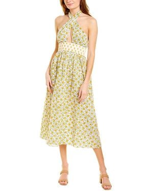 Ash Mira Halter Maxi Dress - Yellow