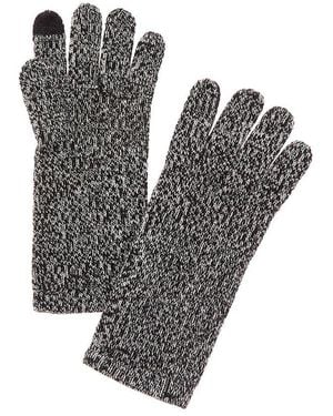 Amicale Cashmere Mouline Cashmere Texting Gloves - Grey