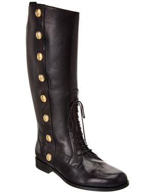 Gucci Leather Knee-high Boot - Black