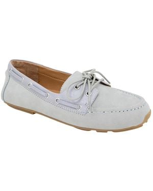 Gentle Souls Marina Leather Flat - White