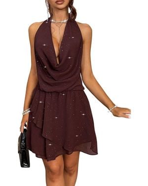 Adelin May Mini Dress - Purple