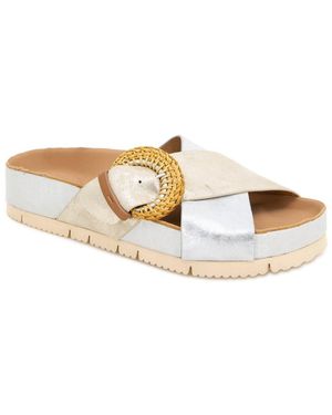Gentle Souls Louisa Leather Sandal - White
