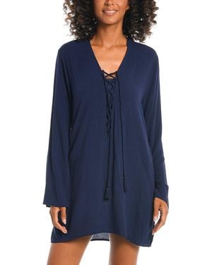 La Blanca Tunic Coverup - Blue