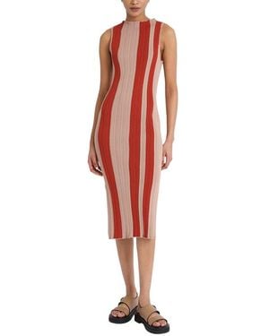 Luxely Midi Jumper Dress - Red