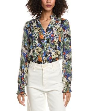 Pom Long Sleeve Shirt - Blue