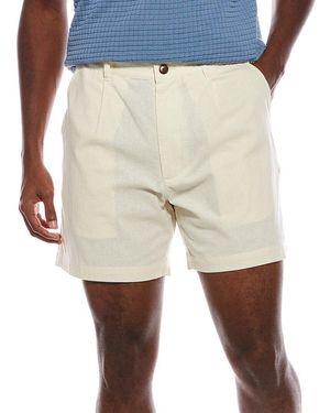 Slate & Stone Pleated Relaxed Short - Natural