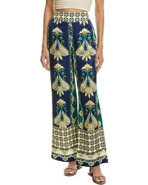 tyler boe Gianna Silk-Blend Pant - Green