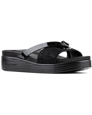 Donald J Pliner Farrah Leather Sandal - Black