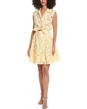 Sandro Woven Mini Dress - Natural