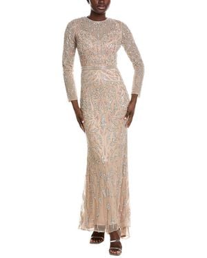 Issue New York Embellished Gown - Natural