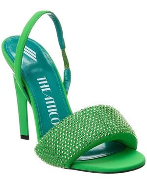 The Attico Rem 105 Slingback Sandal - Green