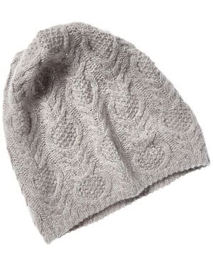 Portolano Slouchy Wool & Cashmere-Blend Beanie - Grey