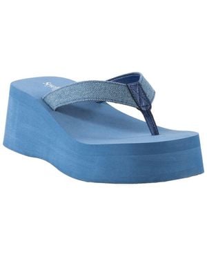 Seychelles Skyscraper Thong Sandal - Blue