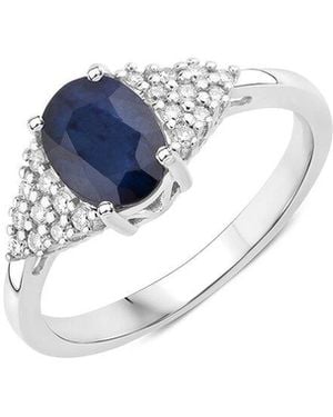 Diana M. Jewels 14K 1.73 Ct. Tw. Diamond & Sapphire Ring - Blue