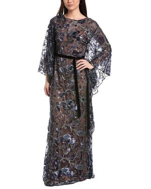 Marchesa Kaftan Dress - Black