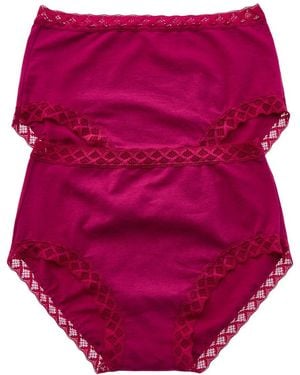 Natori 2Pk Bliss Full Brief - Red