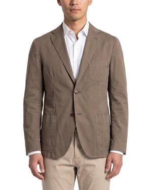 Corneliani Cc Collection Unlined Silk-Blend Blazer - Brown